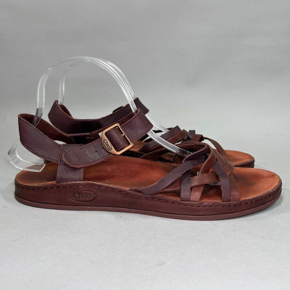 Chaco Women's Brown Leather Strappy Sandals